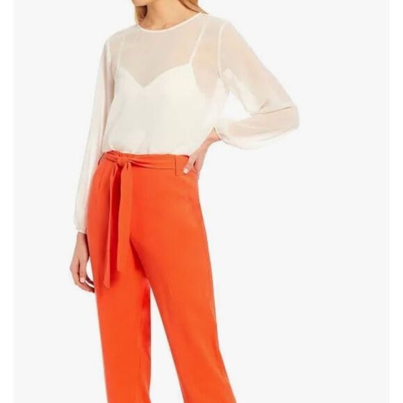 1 State Ladies Transparent Pearl white Bodysuit blouse size M NWT - Picture 5 of 15